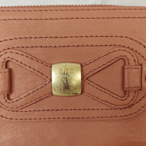 See By Chloe Long Wallet Pink Leather Authentic - Picture 2 of 10